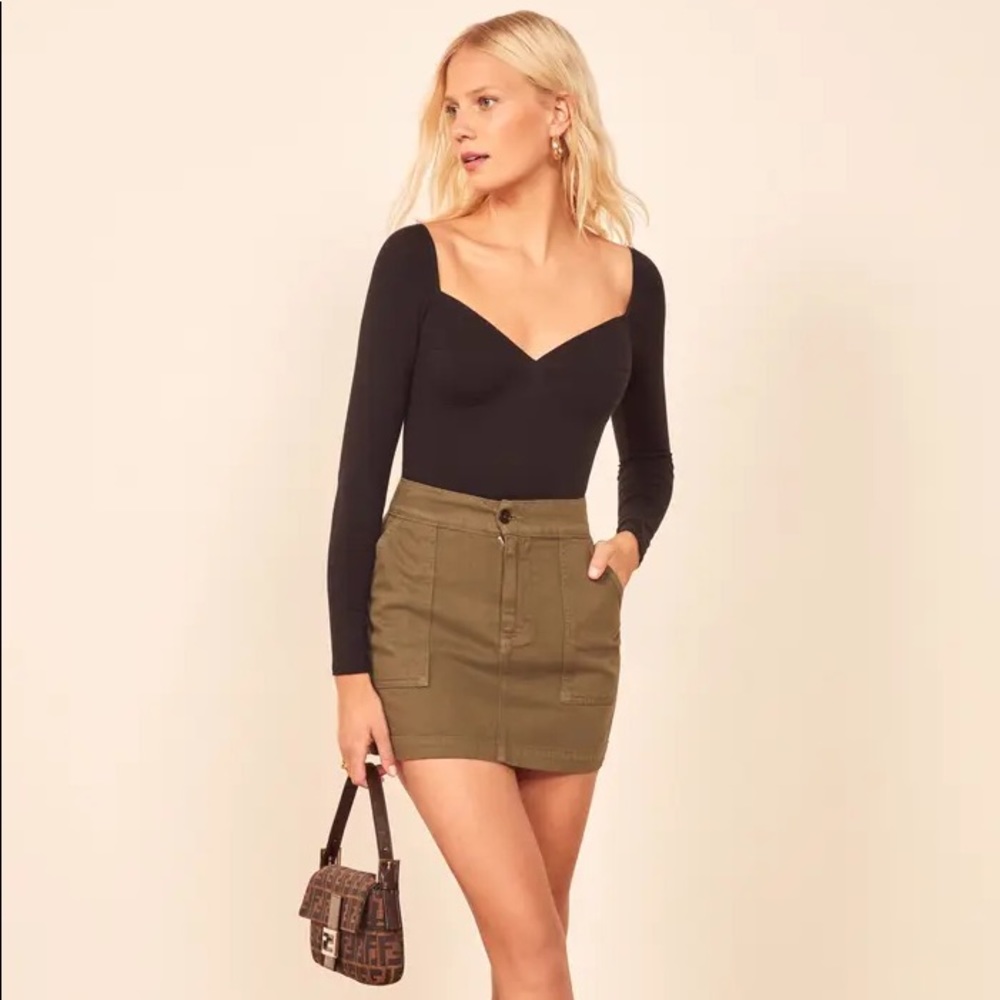 Reformation heather bodysuit size S